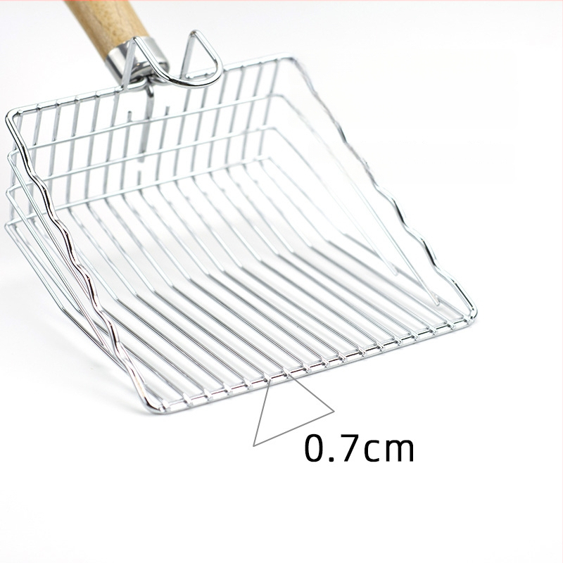 Metalna kašika za mačji pijesak; kompatibilna s bentonitom, tofijom i miješanim pijeskom; nije uvezeno; bez privatne oznake