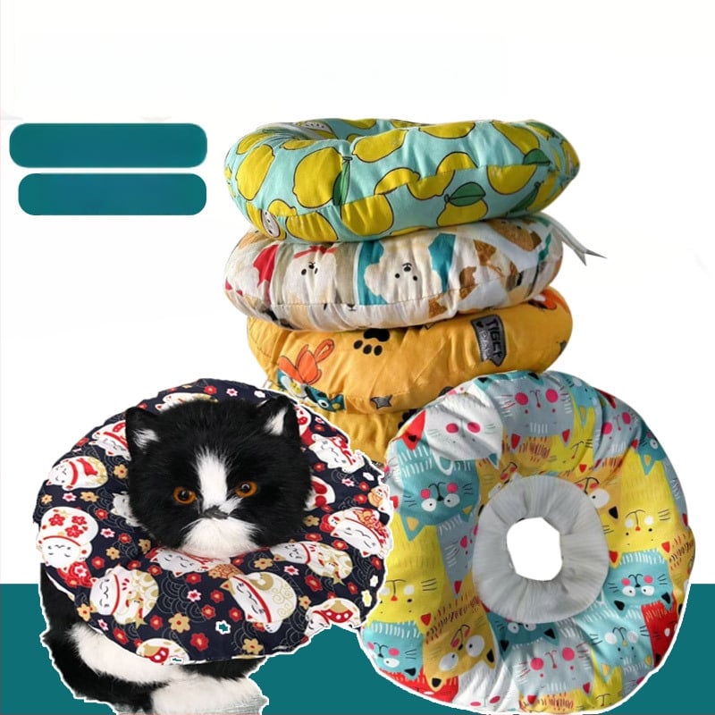 Macska nyakörv - puha szövet, univerzális méret, harapás elleni