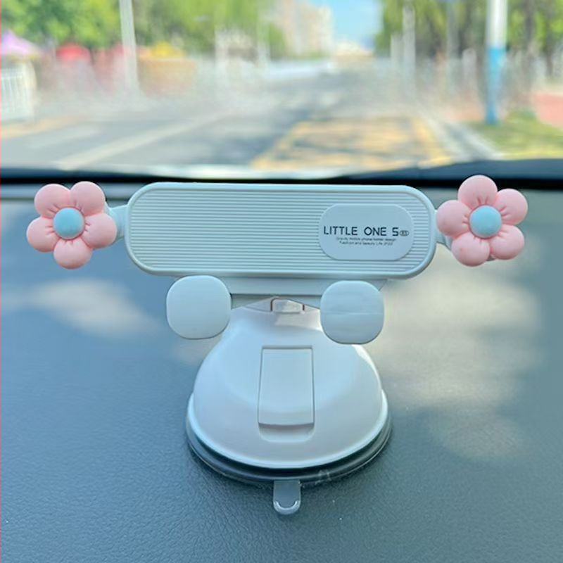 Držač telefona za automobil s vakuumskim nosačem na instrument ploču, univerzalni, nepunjen, karikatura dizajn