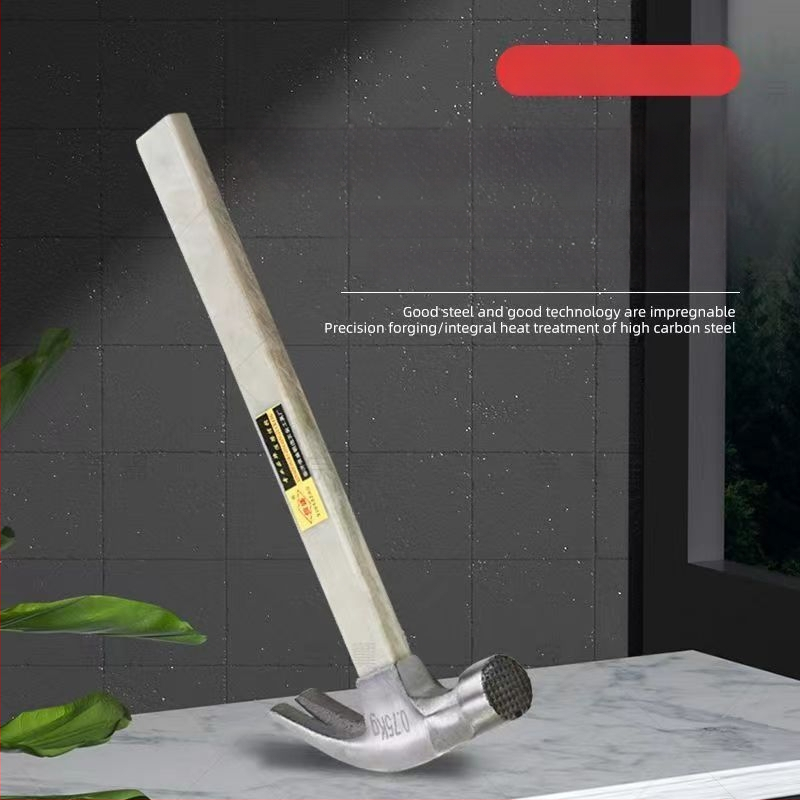 Kandžinis plaktukas su izoliuota rankena, neslystantis laikiklis, magnetas nagų išėmimui, kompaktiškas staliaus plaktukas, aukštos anglies plieno galva