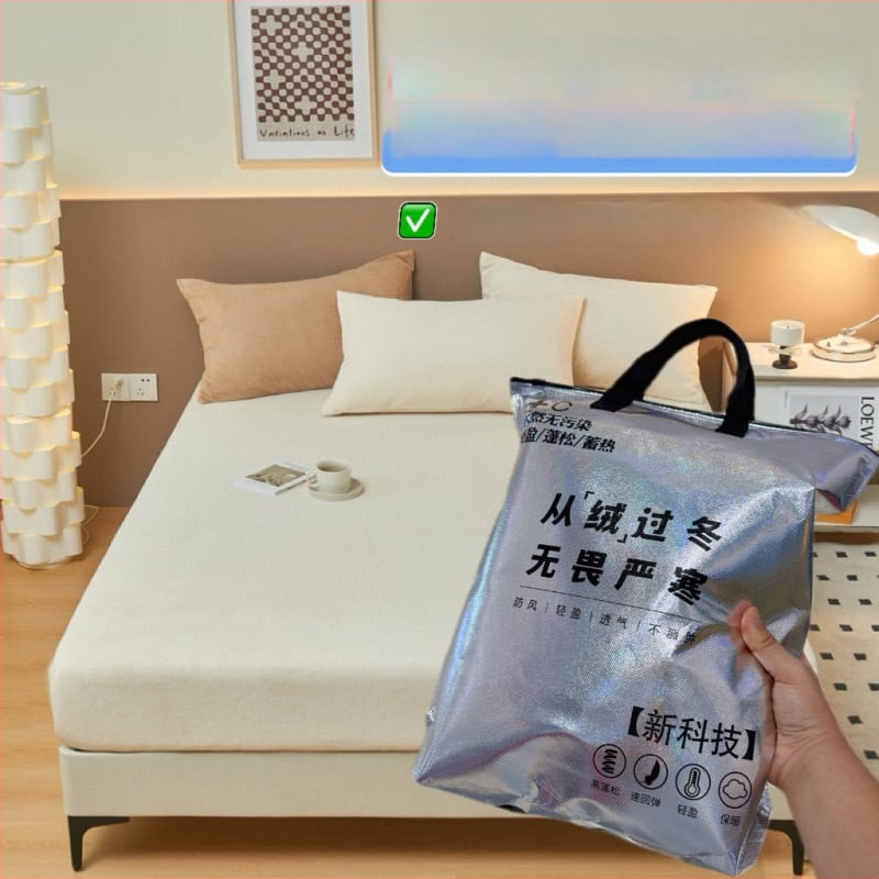 Плътен чаршаф с ластик от мляко велур – реактивно печатане и боядисване, 1000–1500 g, модерен стил, покривка за легло