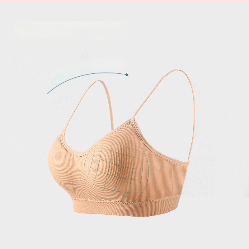 Kefei nailono liemenėlė/tubinis topas, Camisole stilius, Viršutinė palaikymo taurė, Vidutinė taurės forma, Krūtinės rišimas, Graži nugara, 2024 vasara