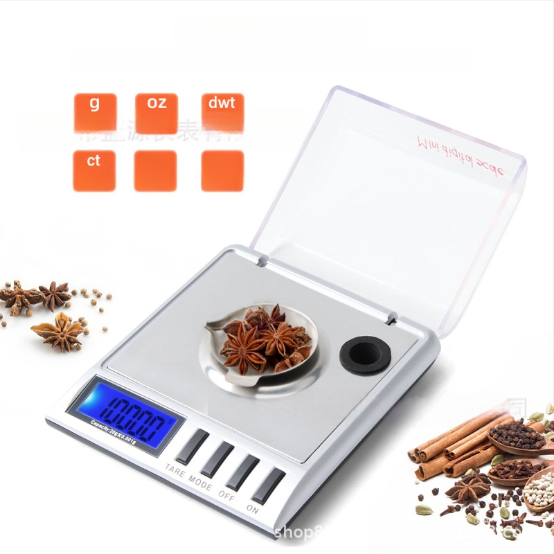 Digitalna vaga za nakit s visokorezolucijskim zaslonom, preciznost 0,001 g, kapaciteta 20 g, model Tsc01102, napajana baterijama AAA