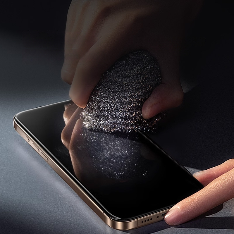 Apple 16Pro-hoz készült keményített üveg kijelzővédő, teljes lefedettség, anti-peep, anti-ujjlenyomat, porálló, HD, gyors felhelyezés