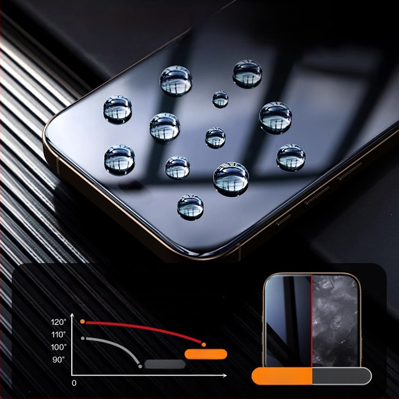 Apple 16Pro-hoz készült keményített üveg kijelzővédő, teljes lefedettség, anti-peep, anti-ujjlenyomat, porálló, HD, gyors felhelyezés