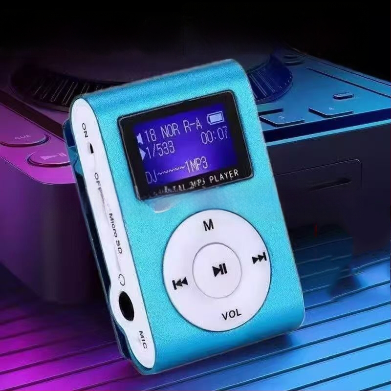 Studentski prijenosni MP3 player s klipom za trčanje, podrška TF kartici, MP3 player s 1,1-inčnim zaslonom