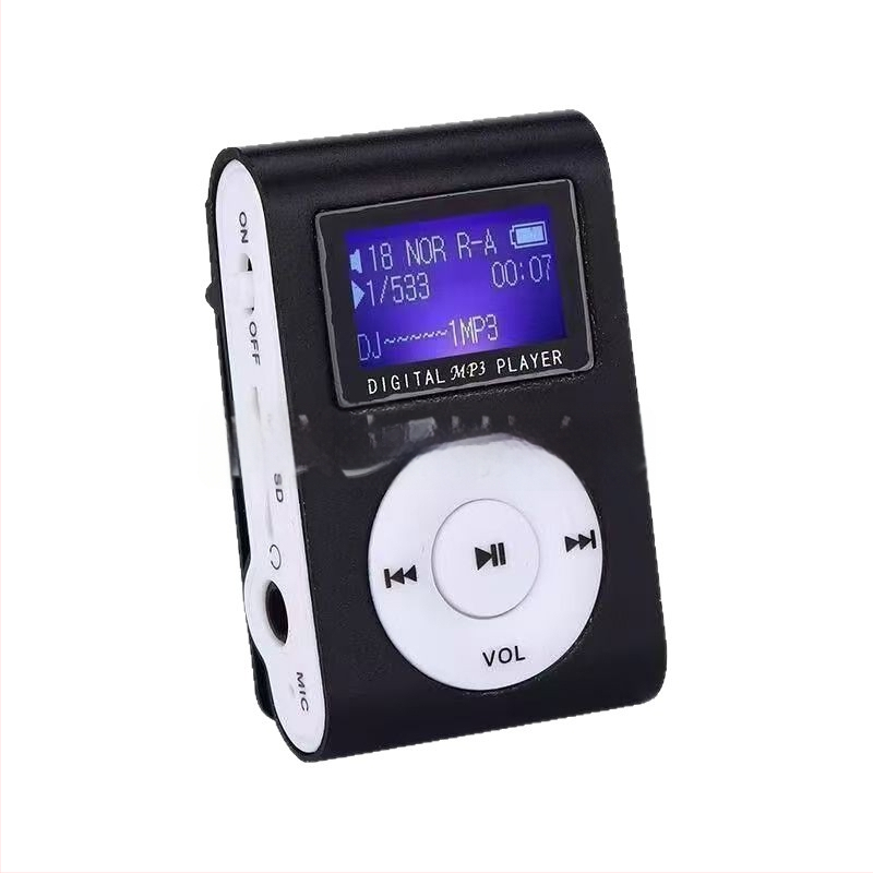 Studentski prijenosni MP3 player s klipom za trčanje, podrška TF kartici, MP3 player s 1,1-inčnim zaslonom