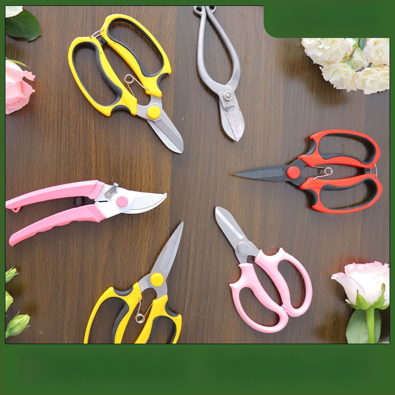 Градински ножици за подрязване на цветя, неръждаема стомана, мощни, за домашна употреба