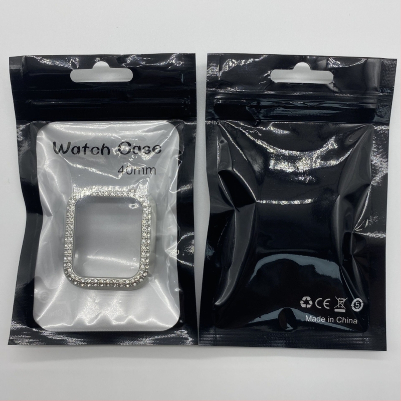 Carcasă de protecție pentru Apple Watch S10/SE – diamant în dublu rând, electroplacată, carcasă PC