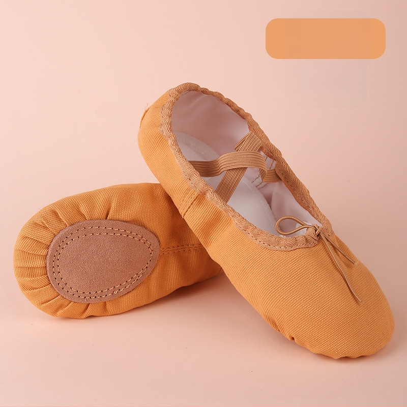 Χορευτικά Παπούτσια για Μπαλέτο και Λαϊκό Χορό, Αναπνεύσιμα και Ελαφριά, με Σόλα από Γνήσιο Δέρμα