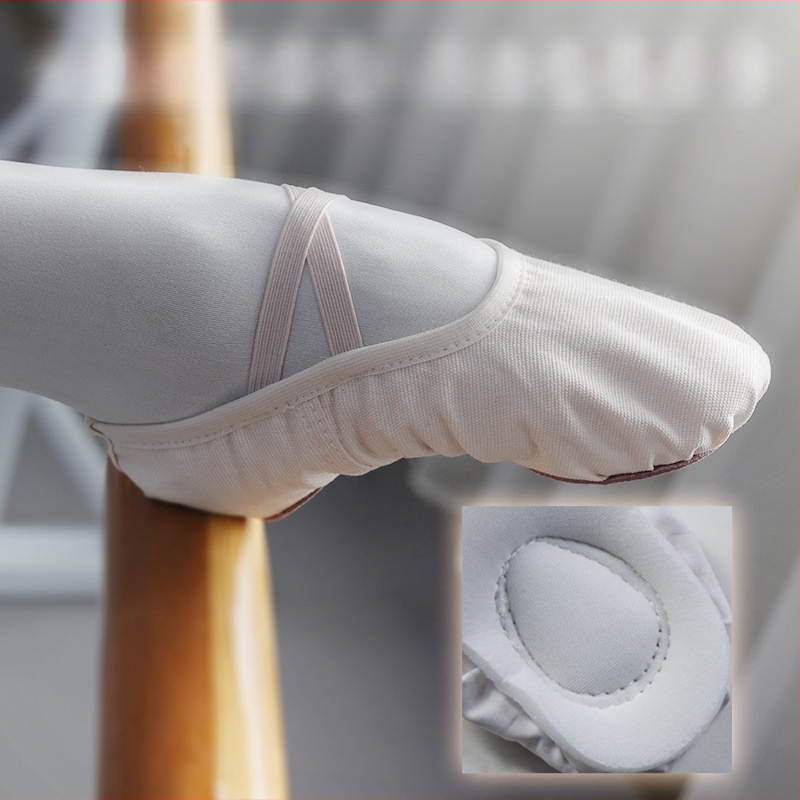 Χορευτικά Παπούτσια για Μπαλέτο και Λαϊκό Χορό, Αναπνεύσιμα και Ελαφριά, με Σόλα από Γνήσιο Δέρμα