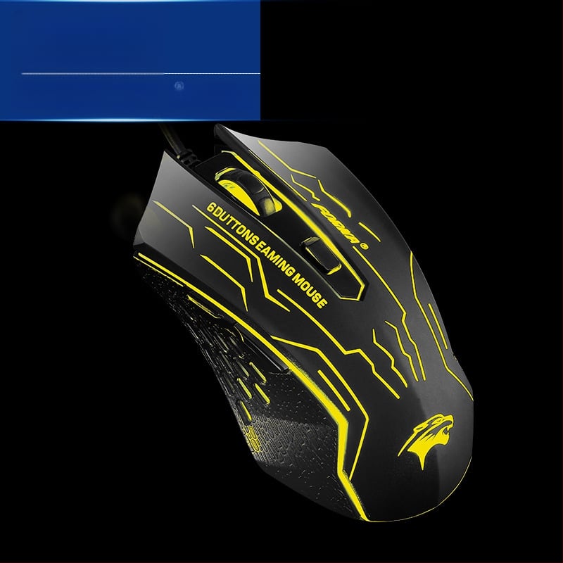 Wealth Wolf Rider optinė laidinė pelė, 2500 DPI, 6 mygtukų, USB, kabelio ilgis 1,4 m