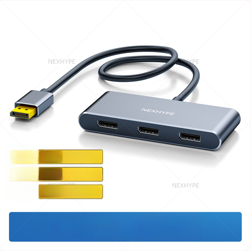 Type-C į Dual HDMI docking stotį, 1–2 HDMI išvestys, 21Gbps perdavimo sparta, 0,2 m kabelis