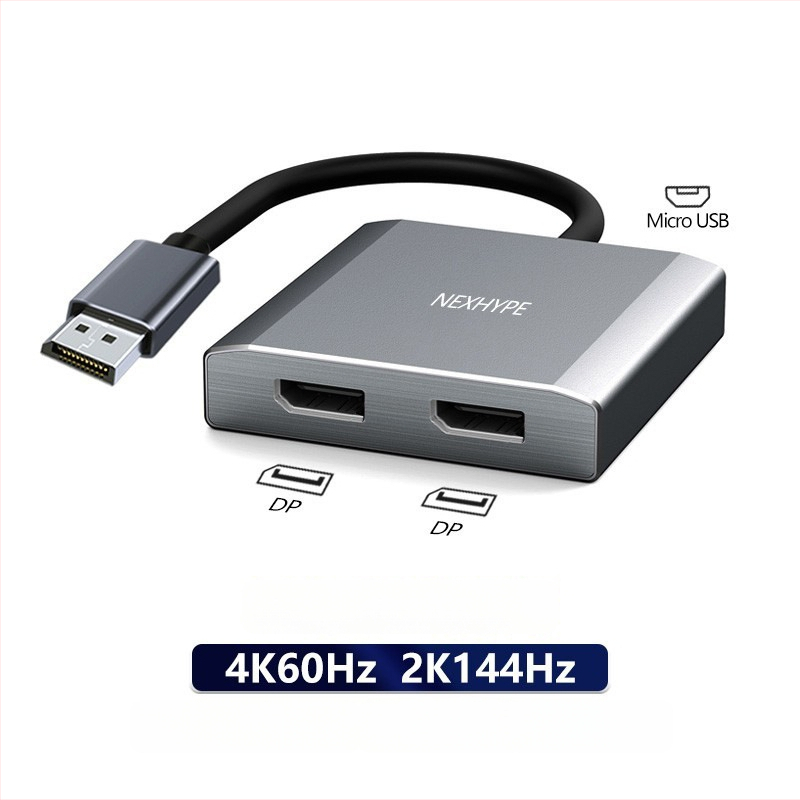 Type-C į Dual HDMI docking stotį, 1–2 HDMI išvestys, 21Gbps perdavimo sparta, 0,2 m kabelis