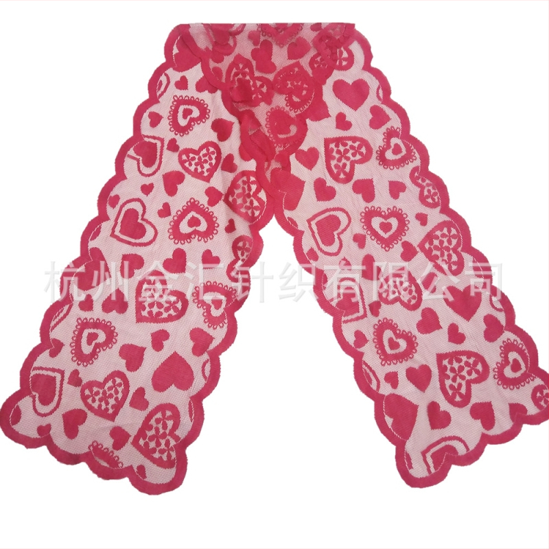 Пътека за маса от полиестер, сърцевиден модел, ретро стил, марка JINHUI, персонализирана обработка