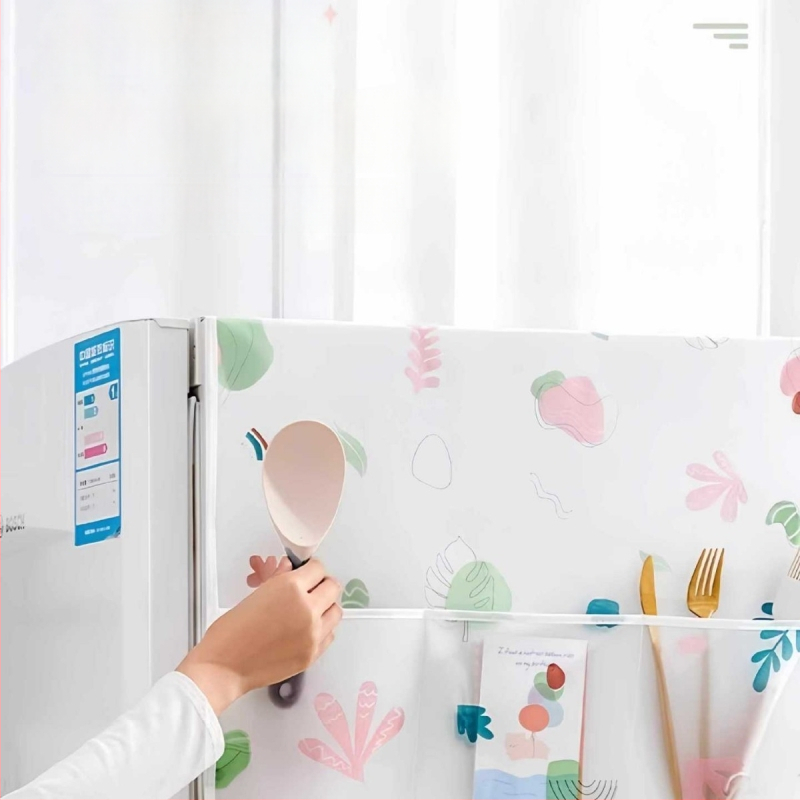 Husă de praf pentru frigider, husă multifuncțională din lână pentru sufragerie