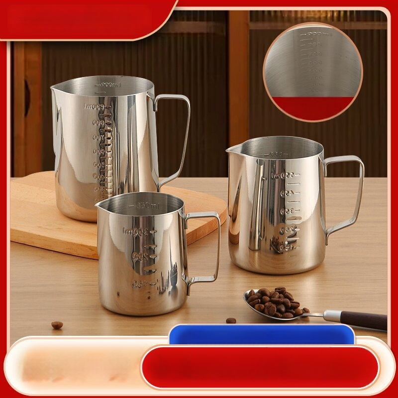 Čaša Latte Art od nehrđajućeg čelika, moderni stil, laserski gravirano logo, 200 g, papirnata kutija