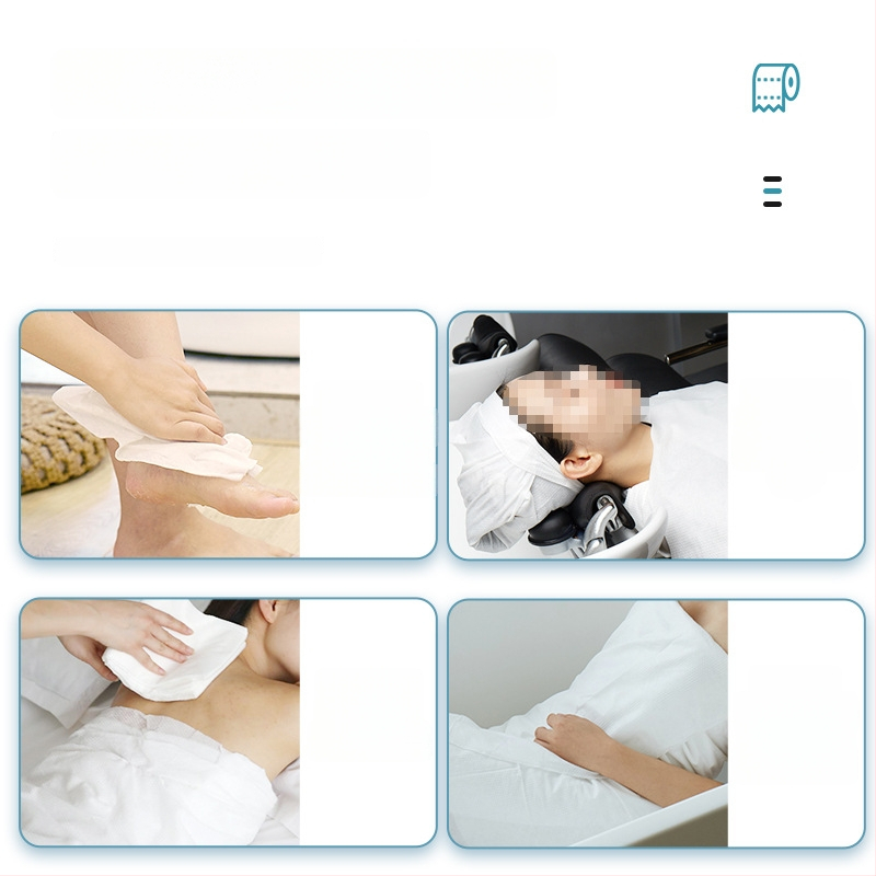 Еднократна кърпа за фризьорски салон от дървни влакна, удебелена, 90–110 г, абсорбираща 0–5 сек, персонализираема, 9 ролки в пакет