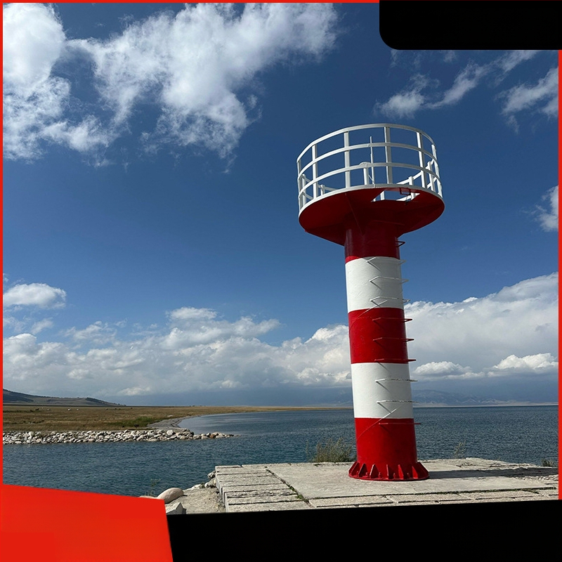 Stâlp de iluminat pentru navigația maritimă — aliaj de aluminiu, pilon de oțel anti-coliziune, brand Dong Jiarui