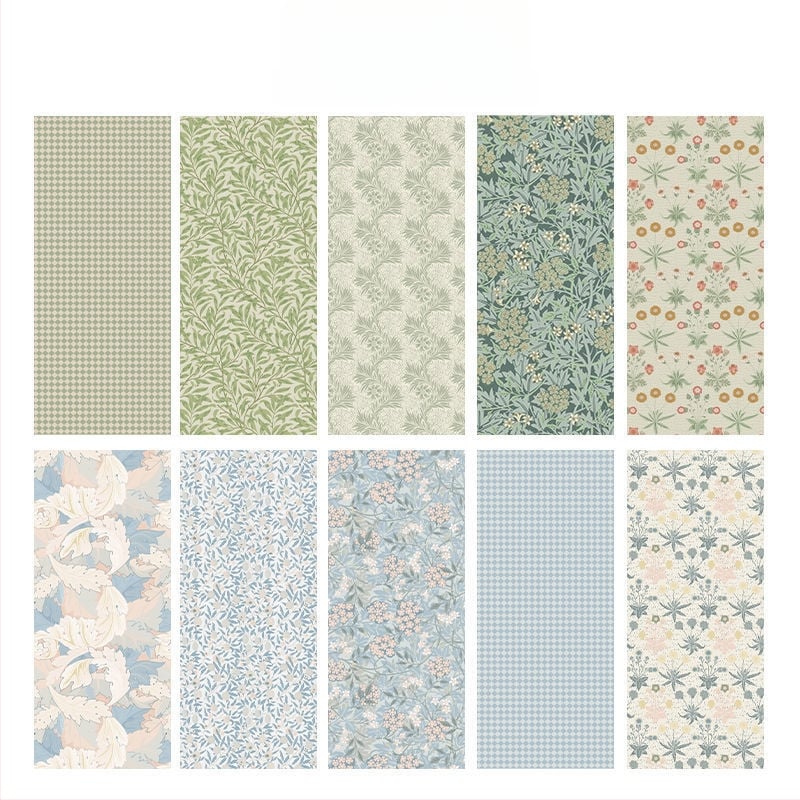 Stickere de renovare pentru dulap de sticlă, model floral plante, material PVC, autoadezive, impermeabile, sufragerie