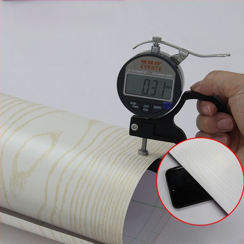 Tapet autocolant cu model lemn pentru renovarea mobilierului — PVC, model în dungi, stil chinezesc, sufragerie