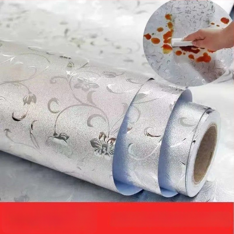 Autocolant PVC pentru dulapuri – 2 bucăți, design monocrom, stil chinezesc, oglindă pentru perete