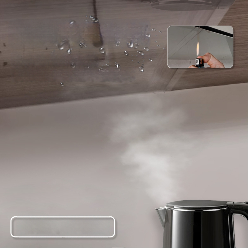 Folie PVC autoadezivă pentru ușile de la dulap – rezistentă la apă și la ulei, transparentă, 1 bucată, pentru bucătărie și dulapuri, stil modern minimalist