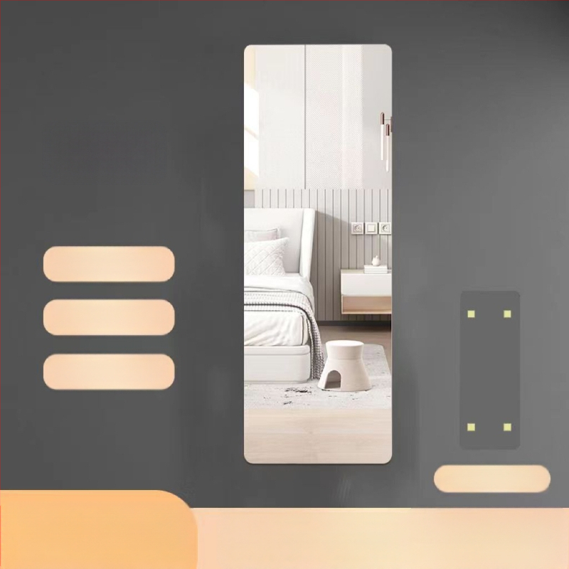 Καθρέφτης | HD αυτοκόλλητος ακρυλικός επίτοιχος καθρέφτης, ανθεκτικός στη ρωγμή, χωρίς τρύπες, πλαστικό πλαίσιο, μάρκα Meina, μοντέλο ykl-jz, μοντέρνο στιλ