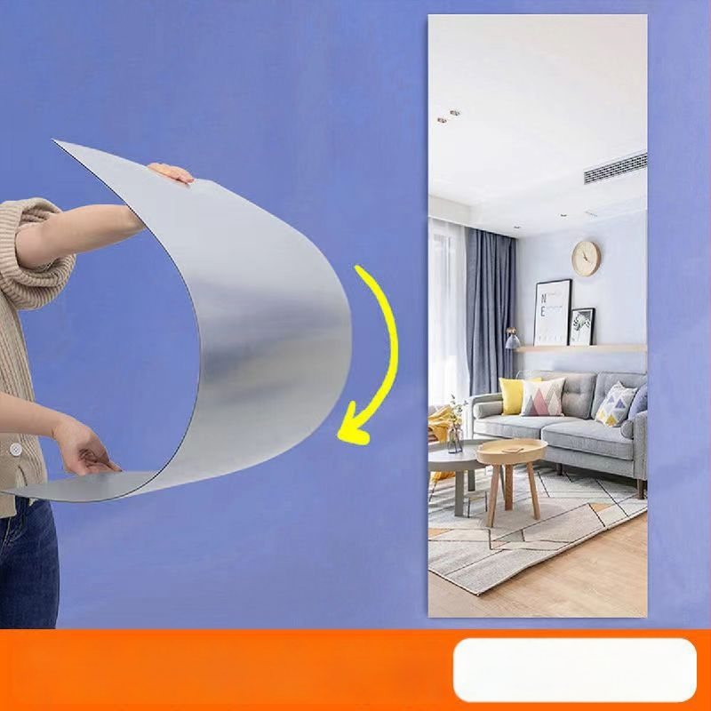 Καθρέφτης | HD αυτοκόλλητος ακρυλικός επίτοιχος καθρέφτης, ανθεκτικός στη ρωγμή, χωρίς τρύπες, πλαστικό πλαίσιο, μάρκα Meina, μοντέλο ykl-jz, μοντέρνο στιλ