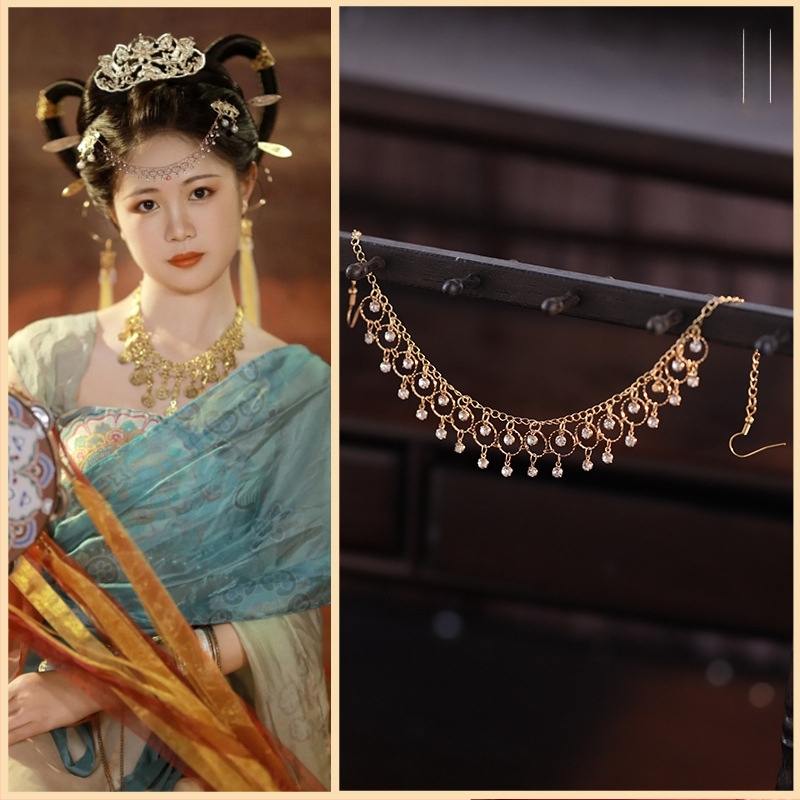 Hajcsat csepp alakú formával, ötvözetből, retro stílus, ideális ajándék a megnyitó ceremóniára