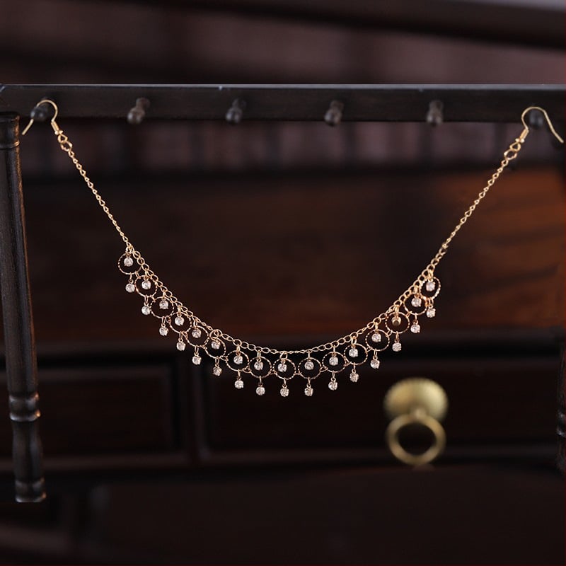 Hajcsat csepp alakú formával, ötvözetből, retro stílus, ideális ajándék a megnyitó ceremóniára