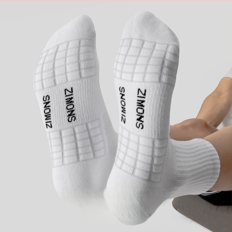 Zimo muške sportske čarape s frotirnim dnom, antibakterijske, 7A, duge, za košarku i badminton, sve sezone