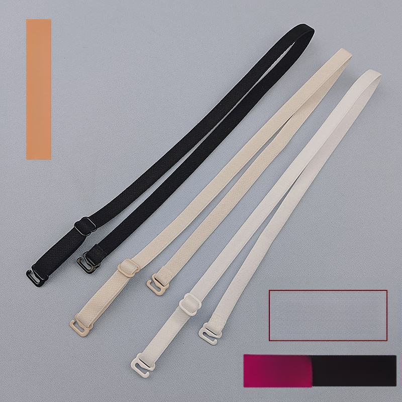 Liemenėlės petnešėlių priedai - neslystantys ištiesti petnešos, atjungiamas nėrinių detales, nailonas, modelio numeris YZJD004, Vienos spalvos, Žiema 2025