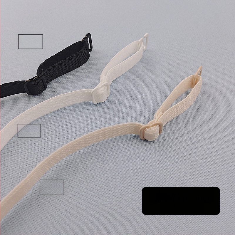 Liemenėlės petnešėlių priedai - neslystantys ištiesti petnešos, atjungiamas nėrinių detales, nailonas, modelio numeris YZJD004, Vienos spalvos, Žiema 2025
