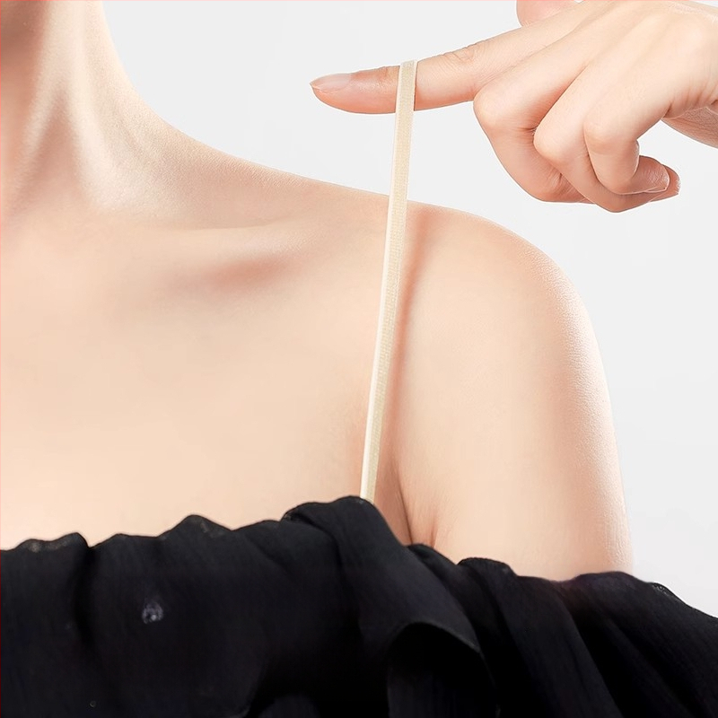 Nelydančios liemenėlės petnešėlės, nylonas, Forever weave ženklas, nėrinių detalės, guminė sagtis, rudens 2025 leidimas