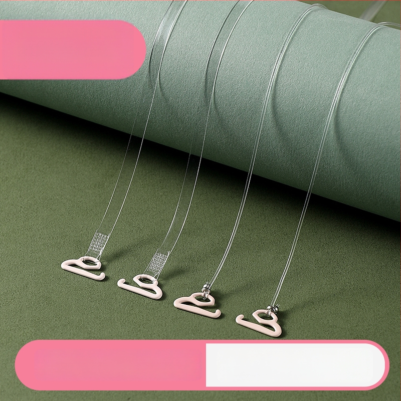 Yongwei silikono pečių juostos – skaidrios su metalo dekoru – Modelis Yzjd006, Žiemos 2025 išleidimas