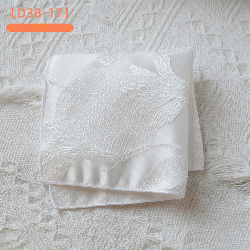 Džepni rubac — retro Jacquard poliester tkanina, mrežasti uzorak