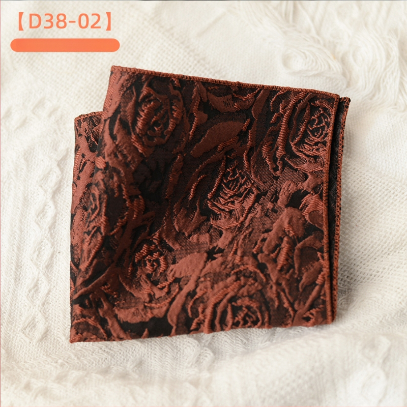 Džepni rubac — retro Jacquard poliester tkanina, mrežasti uzorak