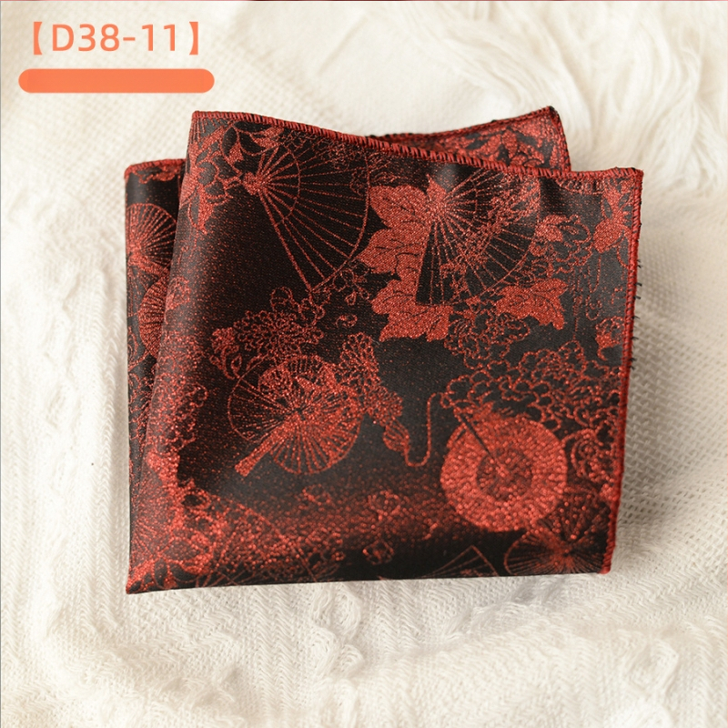 Džepni rubac — retro Jacquard poliester tkanina, mrežasti uzorak