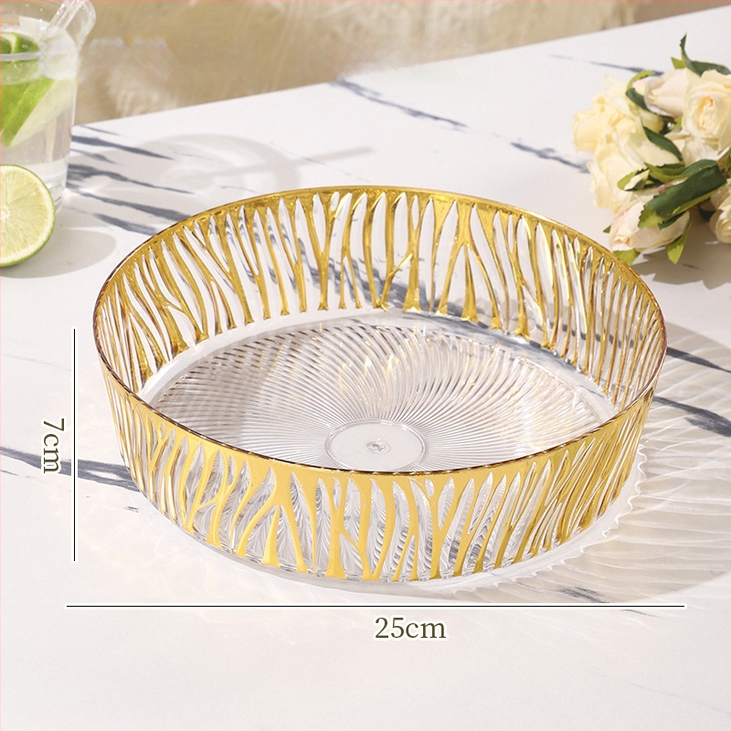 Fedéllel gyümölcstál – műanyag, könnyed luxus textúra, európai stílus, nagy kapacitás száraz gyümölcsre és édességekre