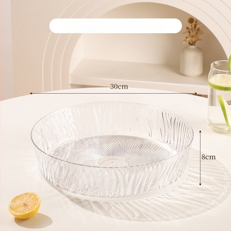 Fedéllel gyümölcstál – műanyag, könnyed luxus textúra, európai stílus, nagy kapacitás száraz gyümölcsre és édességekre