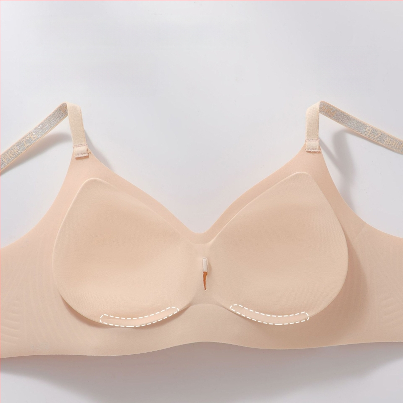 Camellia χωρίς ραφές με ήπια στήριξη, αντι-βαρύ Push-Up, διαπνοή και άνεση; κύπελλα 3/4, λεπτό καλούπι; ύφασμα ναΐλον; σταθερά διπλά ιμάνια; κλείσιμο πίσω με τρεις σειρές αγκίστρου