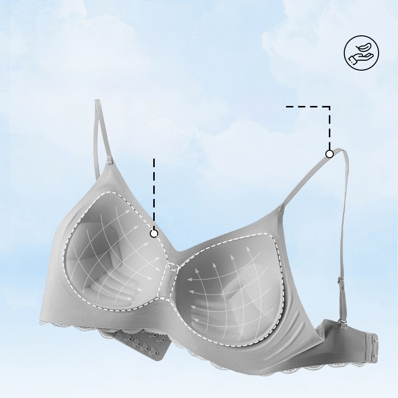 Lademe Push-Up liemenėlė mažoms krūtims, 3/4 kaušelis, kaušelis formuojasi: plonas viršus, storesnis apačia, be metalo žiedų, fiksuoti petnešos, užpakalinė dviejų eilių sagtis