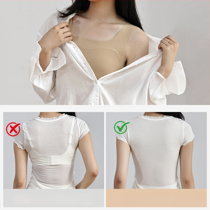 Liquid Foundation liemenėlė moterims — be siūlių, nematoma nugaros dalis, vest stiliaus liekninimo dizainas, pilnas puodelis su plonais formuojamais puodeliais, fiksuoti dvigubi petnešos, be plieno žiedų