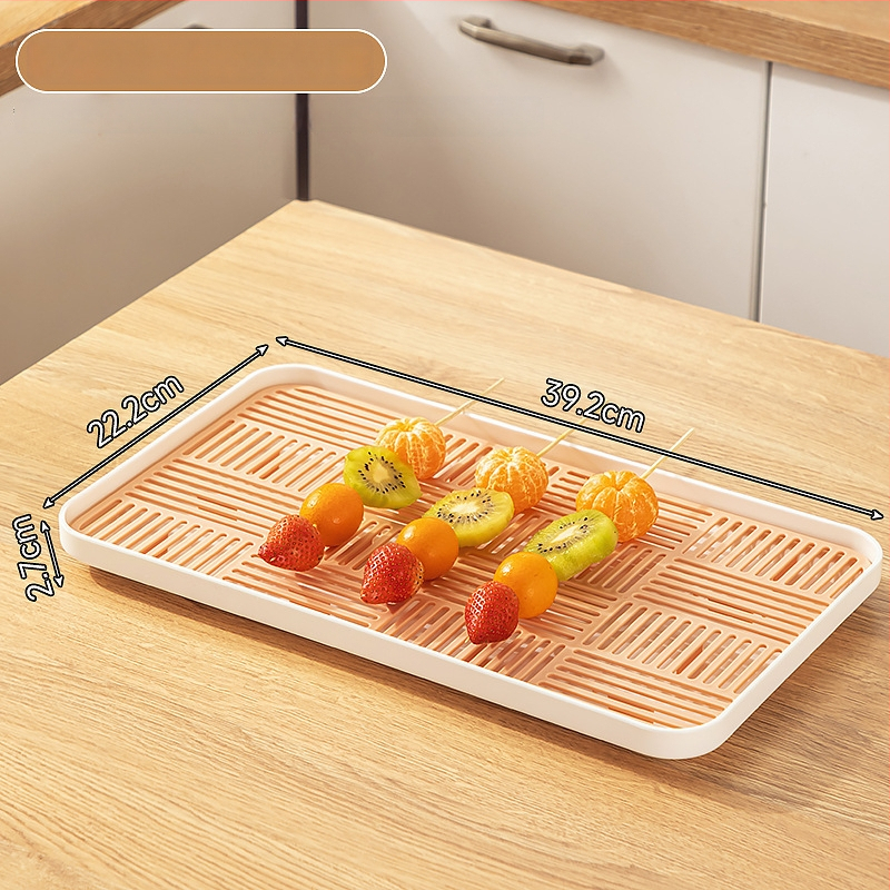 Plastikinė Candied Hawthorn parodomoji plokštelė, kvadratinė forma, modernus paprastas stilius, logotipo spausdinimas ir pritaikymas galimi