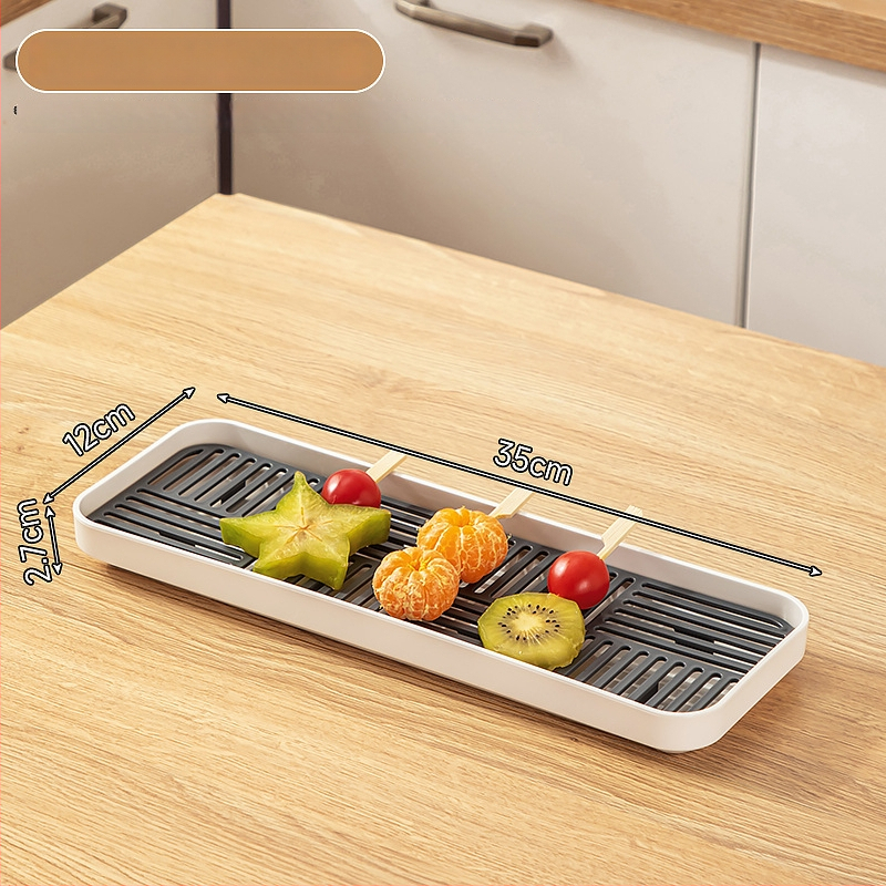 Plastikinė Candied Hawthorn parodomoji plokštelė, kvadratinė forma, modernus paprastas stilius, logotipo spausdinimas ir pritaikymas galimi