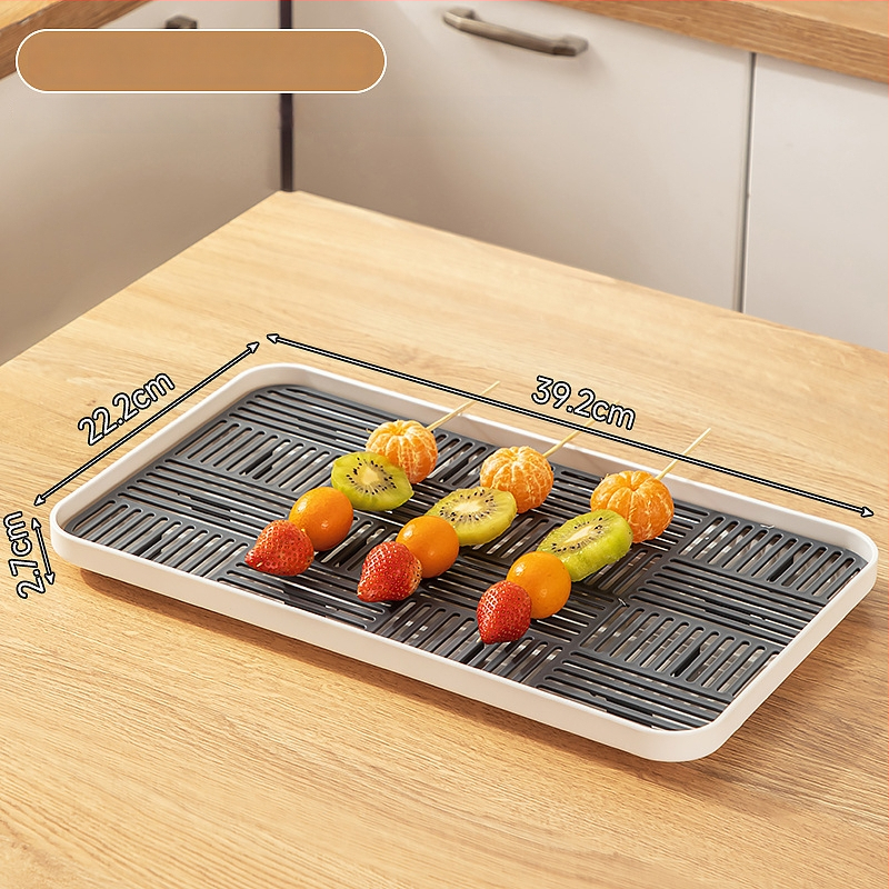 Plastikinė Candied Hawthorn parodomoji plokštelė, kvadratinė forma, modernus paprastas stilius, logotipo spausdinimas ir pritaikymas galimi