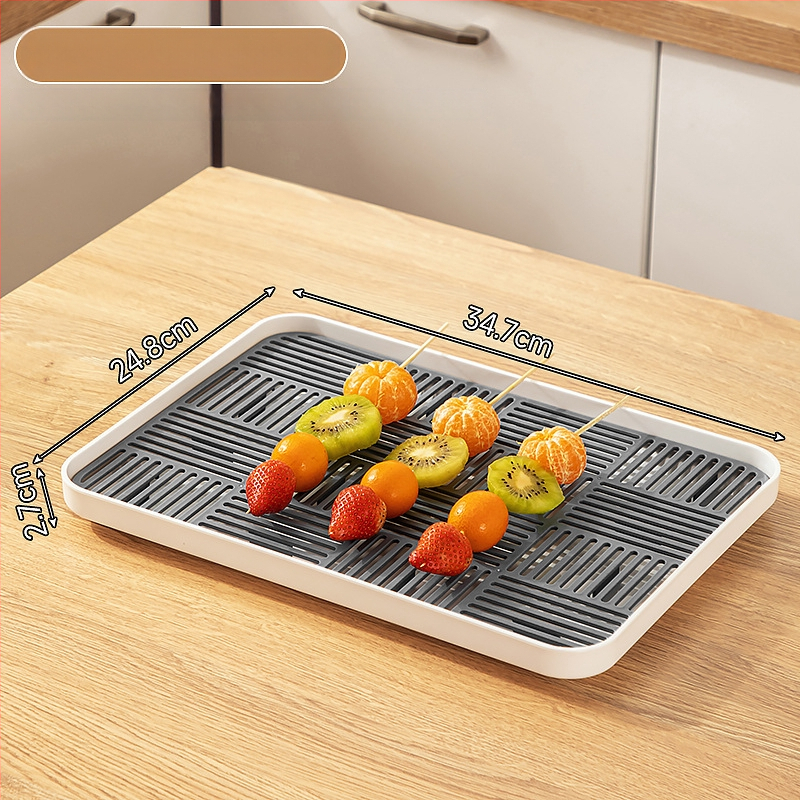 Plastikinė Candied Hawthorn parodomoji plokštelė, kvadratinė forma, modernus paprastas stilius, logotipo spausdinimas ir pritaikymas galimi