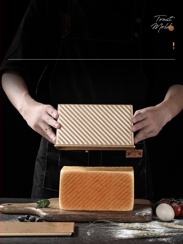 Kalup za tost s poklopcem, pravokutni kalup za pečenje kruha i kolača, kućna upotreba