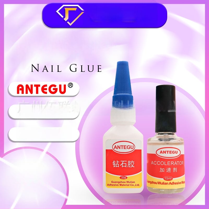 Lepilo za nokte za kamenčiće - Antegu, 20 g, porijeklo Guangzhou, trajnost preko 60 dana, očvršćavanje 3–5 sekundi
